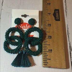 Jewelry - Aura’s Teal Beaded Tassel Earrings - Brand New! Jewelry - Aura’s Teal Beaded Tassel Earrings - Brand New!